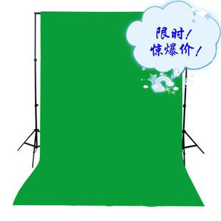 3.2*4米抠像布演播室专业背景布 蓝绿白黑灰色 绿蓝幕布