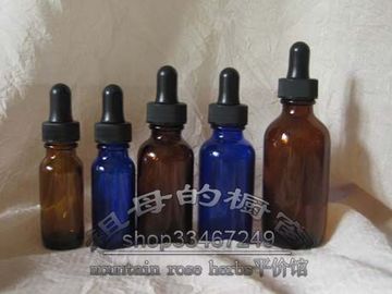 美国(Mountain Rose Herbs) MRH 玻璃精油滴管瓶棕15，30，60ML