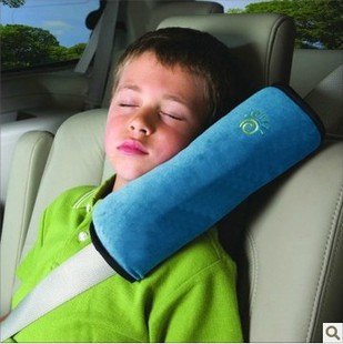儿童汽车安全带套 加棉护肩套 车用可爱毛绒睡觉安全带护肩枕睡枕