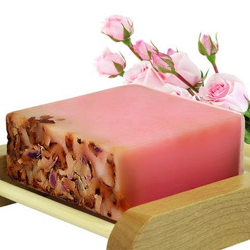 韩国偌水玫瑰精油皂手工皂冷制皂天然美白补水洁面手工皂