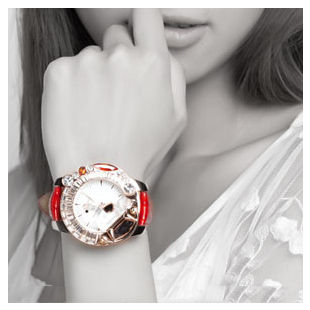 Catring 韩版明星同款时尚可爱腕表镶嵌水晶夸张高档手表女 包邮