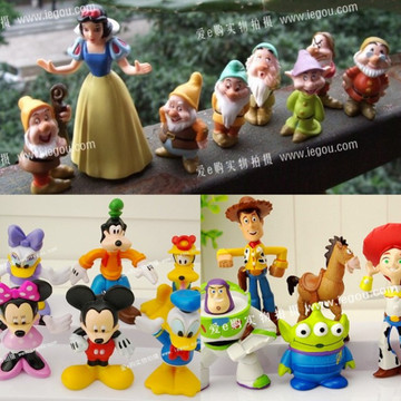 迪士尼卡通周边玩偶米老鼠公仔白雪公主娃娃摆件玩具儿童节礼物