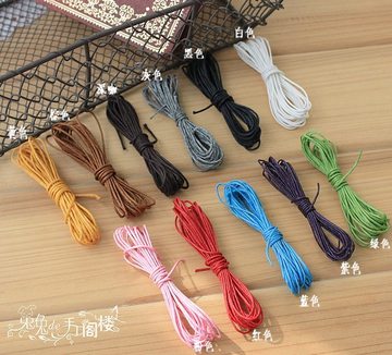 ZAKKA 蜡绳 材料 1mm 彩色蜡绳 1元5米（11色可选）