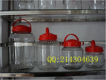 加厚无铅透明储物密封罐玻璃干果罐子奶粉罐玻璃瓶茶叶罐