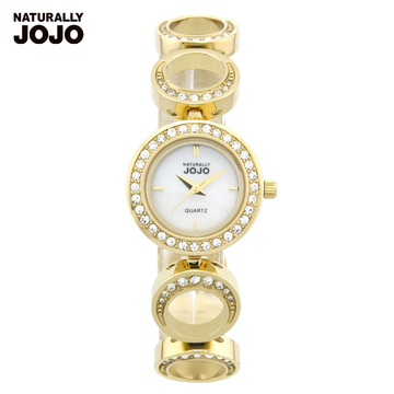 代购正品JOJO手表新款手链镶钻女表 时装表精钢时尚防水女士手表
