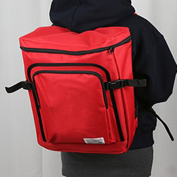 新款简约方形双背包撞色旅行包纯色学生包大容量牛津布时尚潮包