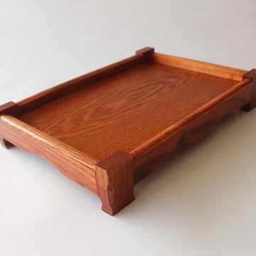 新款特价茶具茶道木制日式茶盘创意可爱榫加固整理木盘野餐盘