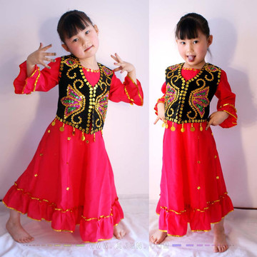 儿童新疆民族服装 新疆儿童维吾尔族服装 新疆儿童维族服WZ12902