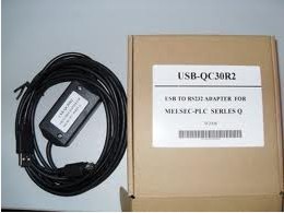 三菱PLC|三菱Q系列PLC编程电缆|USB-QC30R2 送配套软件光盘