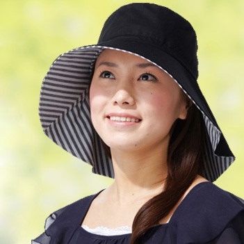 摩米特 日系遮阳帽子 夏季轻薄便携大沿防紫外线女士护颈太阳帽