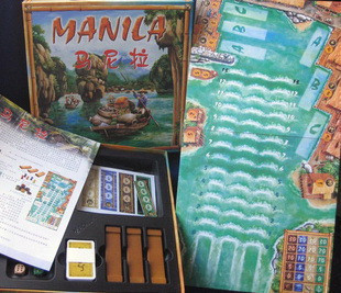 桌面游戏-马尼拉-Manila-精装中文版经典桌游玩具游戏牌奥巴