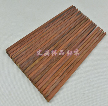 越南红木红酸枝交趾黄檀筷子 纯天然原木筷实木未加工筷子十双