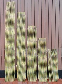1-2.5米高竹篱笆 竹拉网 竹栅栏 园林菜园户外室外专用围栏防护网