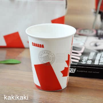 Kakikaki 正品 创意瑞士国旗杯啤酒杯子环保陶瓷客人水杯咖啡杯