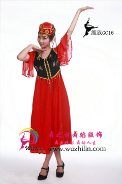 民族舞蹈服装 维吾尔族舞蹈服装 新疆 维族舞蹈服装定做、出租