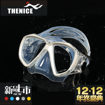 THENICE 潜水眼镜潜水面罩浮潜面罩呼吸潜水镜面镜装备近视