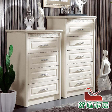新款热卖 欧式家具客厅套装组合 时尚田园储物柜 白色斗柜收纳柜