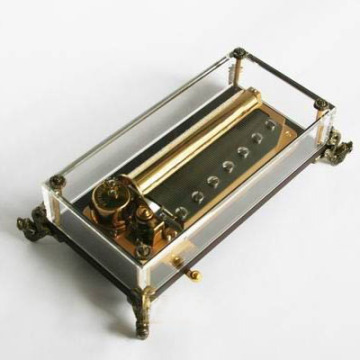 雷曼士78音木制底座水晶八音盒音乐盒创意高档商务礼品送领导老公