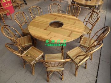 厂价直销竹椅子/竹制品火锅桌/餐厅桌/餐桌餐椅/竹家具组合
