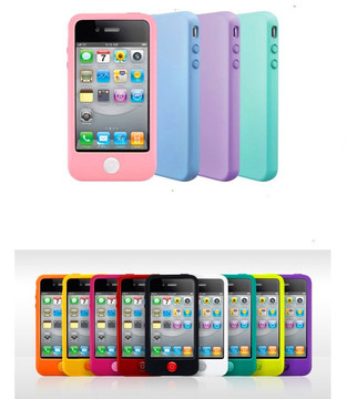 苹果5硅胶套 iphone4/4s/韩国手机壳 聪明豆硅胶保护套 女田园风
