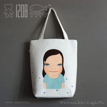 「1208LIFE」2012新款包包 手绘单肩帆布女式包-梦游娃娃 NO.10