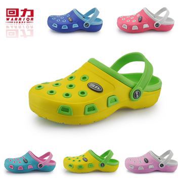 专柜上海回力亲子鞋防滑洞洞鞋彩色轻质母子鞋海滩鞋防水鞋儿童鞋