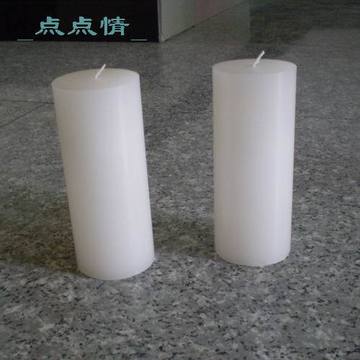 纯白色圆柱蜡烛 高雅净色光烛 光柱无味婚庆装饰日用照明大蜡烛