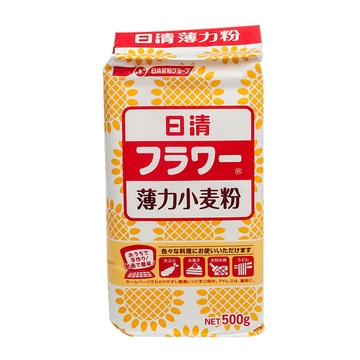 日本原装进口 日清薄力小麦粉 500g 烘焙原料 低筋面粉 2018