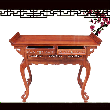 特价中式仿古实木红木家具非洲花梨木供桌神台桥台佛案佛桌佛龛
