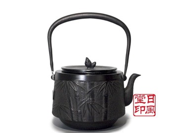 日本原装纯手工茶具茶壶铁壶烧水壶铸铁壶茶道山形长文堂利休包邮
