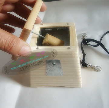 新款特价纯实木单孔艾盒 灸盒艾条温灸器温灸盒艾段 随身灸