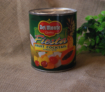 烘焙原料Del Monte 地扪热带杂果什锦水果 糖水罐头850g 昆明实体
