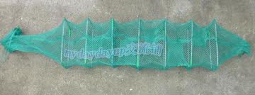 1.3米8节4门全网布优质 黄鳝笼泥鳅笼虾笼折叠甩笼仅售7.5元