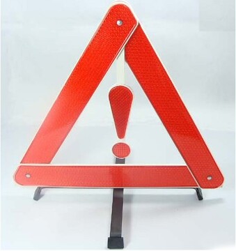 汽车用品安全警示牌反光三角架三脚架可折叠铁制底座应急工具配件