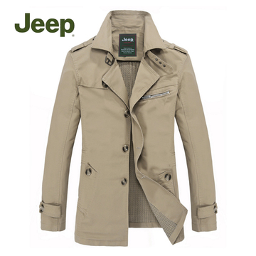 2014春秋薄款jeep吉普男士夹克男装男式加肥加大码胖子外套夹克衫