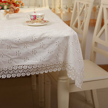 棉麻桌布布艺亚麻茶几布餐桌布正方形长方形圆桌台布白色书桌搭巾