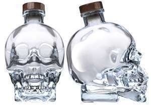 大号375ml骷髅头酒瓶 伏加特酒瓶 玻璃红酒瓶 空酒瓶 玻璃瓶