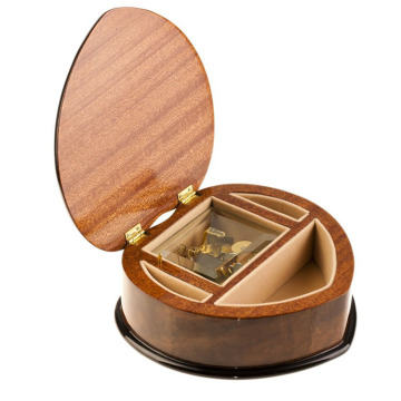雷曼士心形木质音乐盒八音盒首饰盒情人节结婚创意礼物送女生闺蜜