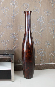木质落地大号花瓶现代简约客厅电视柜插花花瓶摆件家居装饰工艺品