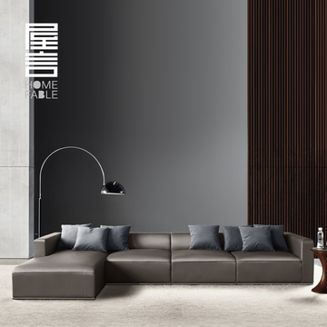 屋言 北欧设计师沙发多人简约现代创意家具客厅组合家具实木沙发
