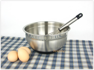 304不锈钢盆套装加厚带盖 沙拉碗打蛋盆蛋糕搅拌盆和面盆烘焙工具