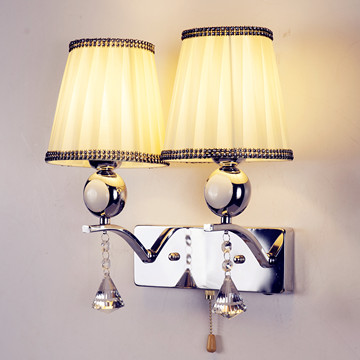 现代简约客厅卧室LED壁灯饰床头灯双头墙壁灯镜前灯泡壁灯具包邮