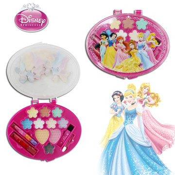 女孩彩妆玩具生日赠送佳礼物首选 迪士尼儿童化妆品盒 芭比娃娃