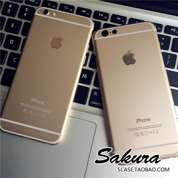 正品超薄限量iphone6plus手机壳 苹果6S代4.7土豪金色硬壳保护套