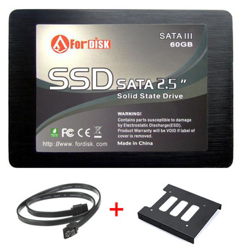 带缓存500M全新福迪SATA3接口高速2.5寸64G/60G SSD固态硬盘
