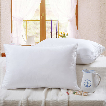 菲度五星级酒店专用立体羽丝绒枕芯单边纯色单双人羽绒枕头