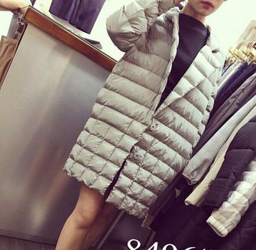 2015冬东大门代购韩国订单D4Y正品中长款茧型棉上衣外套面包服