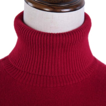 鄂尔多斯女式新款羊绒衫尊领修身羊毛衫高领保暖套头毛衣双12特价