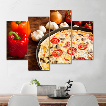 披萨店装饰画现代西餐厅壁画美式快餐艺术创意画意大利披萨无框画