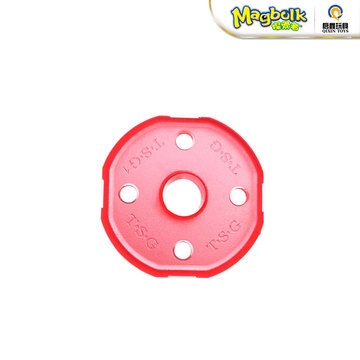 热销儿童有磁性益智玩具拼搭积木探索者磁力棒配件塑料圆形10件